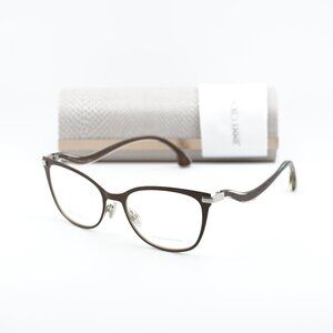 Jimmy Choo JC256 012R 00 Cat Eye 53mm Eyeglasses - Brown/Silver